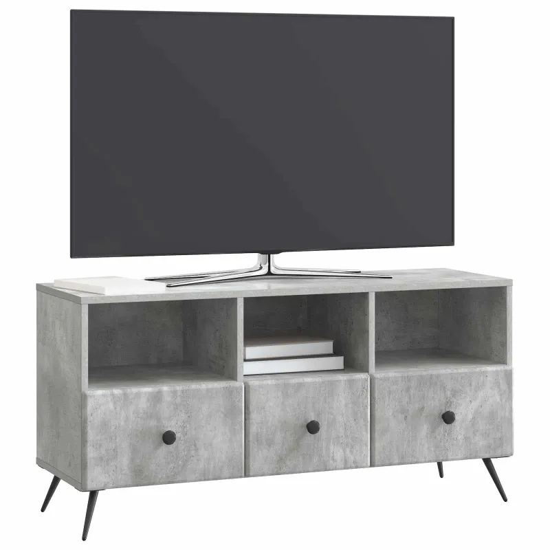 Televizoriaus spintelė Betono pilka 102 x 34,5 x 50 cm