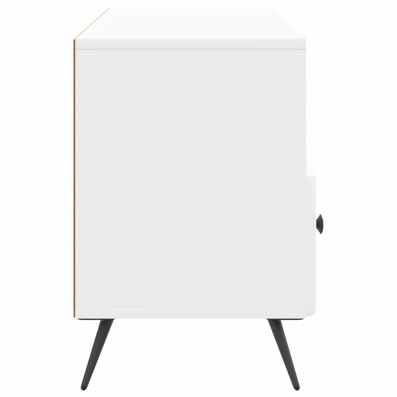 Televizoriaus spintelė Itin blizgi balta 102 x 34,5 x 50 cm