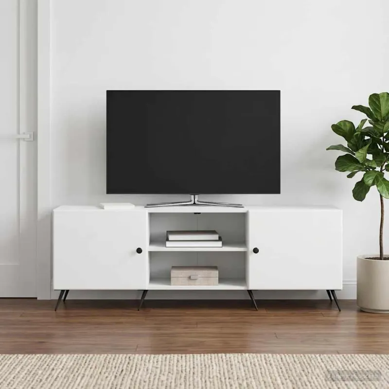 Televizoriaus spintelė Balta 150 x 31 x 50 cm Apdirbta mediena