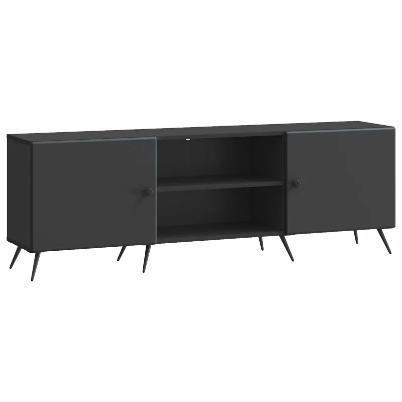 Televizoriaus spintelė Juoda 150 x 31 x 50 cm Apdirbta mediena