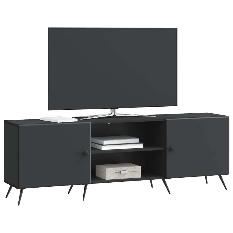 Televizoriaus spintelė Juoda 150 x 31 x 50 cm Apdirbta mediena
