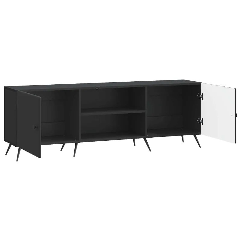 Televizoriaus spintelė Juoda 150 x 31 x 50 cm Apdirbta mediena