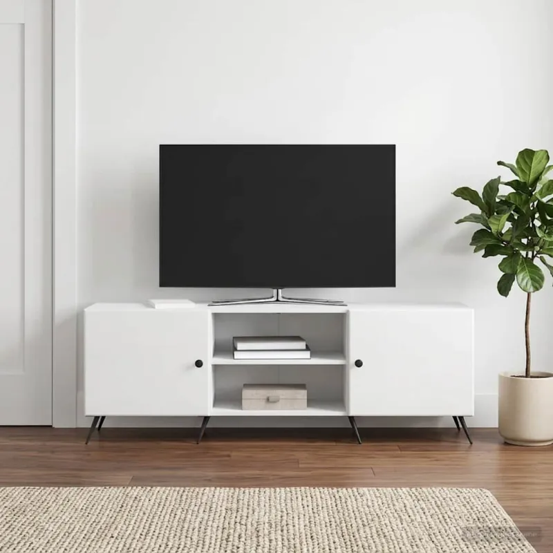 Televizoriaus spintelė Itin blizgi balta 150 x 31 x 50 cm