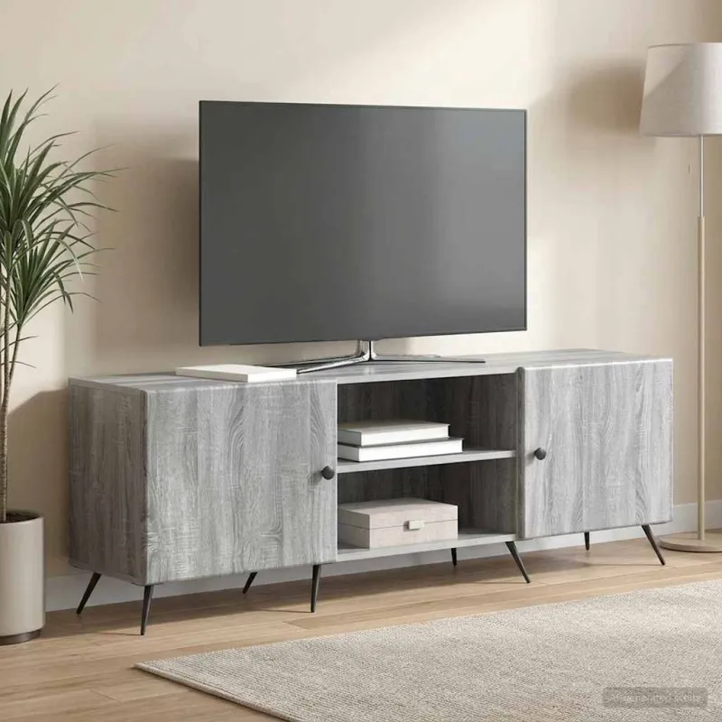 Televizoriaus spintelė 150 x 31 x 50 cm Pilka sonoma ąžuolo