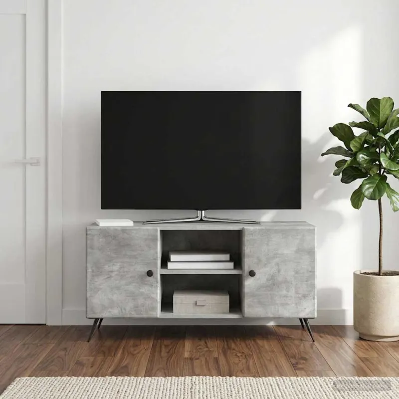 Televizoriaus spintelė Betono pilka 102 x 34,5 x 50 cm