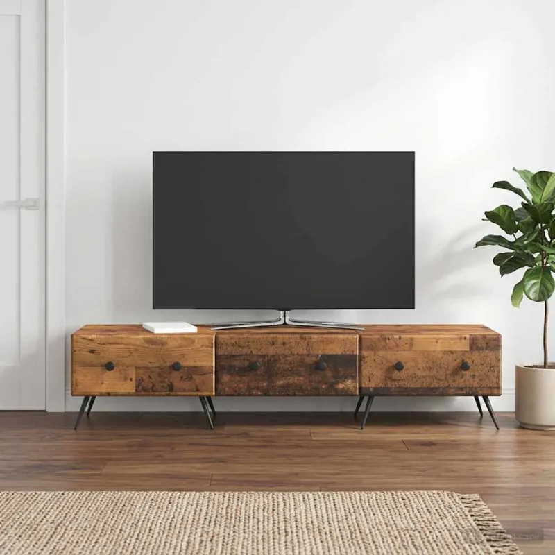 Televizoriaus spintelė Sendintos medienos 147 x 34,5 x 30 cm