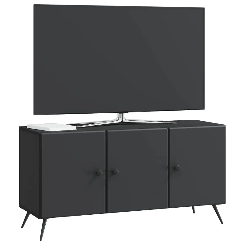 Televizoriaus spintelė Juoda 99 x 34,5 x 50 cm Apdirbta mediena