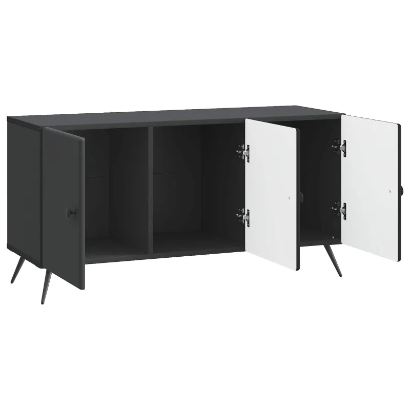Televizoriaus spintelė Juoda 99 x 34,5 x 50 cm Apdirbta mediena