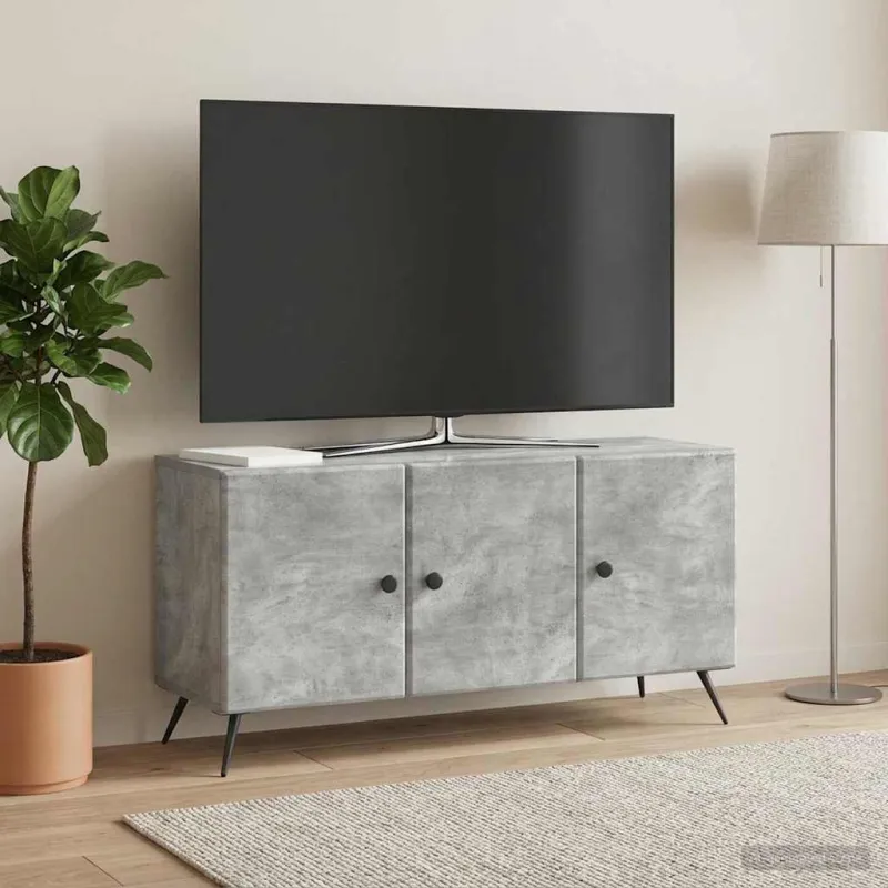 Televizoriaus spintelė Betono pilka 99 x 34,5 x 50 cm