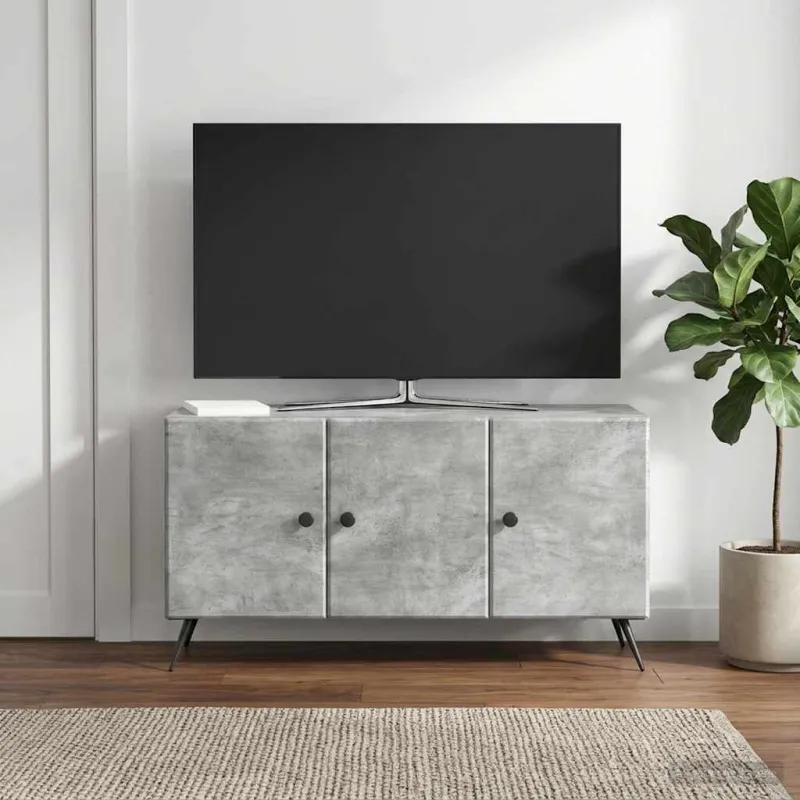 Televizoriaus spintelė Betono pilka 99 x 34,5 x 50 cm
