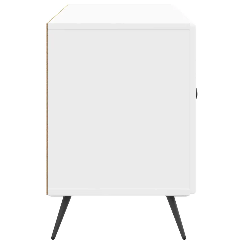 Televizoriaus spintelė Itin blizgi balta 99 x 34,5 x 50 cm