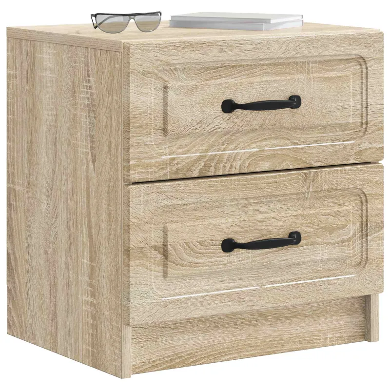 Šalia lovos spintelė 2 pcs Sonoma ąžuolas 43 x 34,5 x 44,5 cm