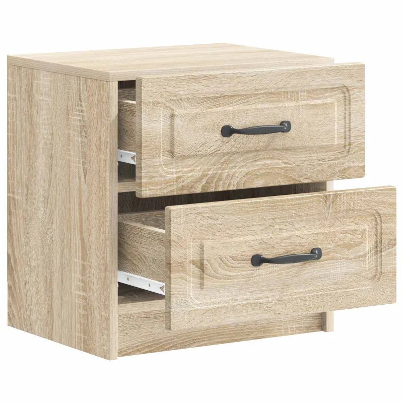 Šalia lovos spintelė 2 pcs Sonoma ąžuolas 43 x 34,5 x 44,5 cm