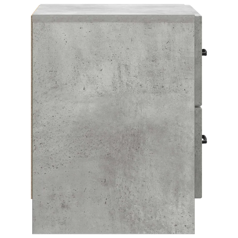 Šalia lovos spintelė 2 pcs Betono pilka 43 x 34,5 x 44,5 cm