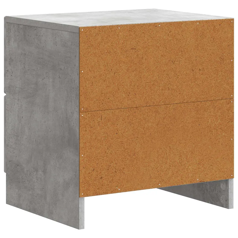 Šalia lovos spintelė 2 pcs Betono pilka 43 x 34,5 x 44,5 cm