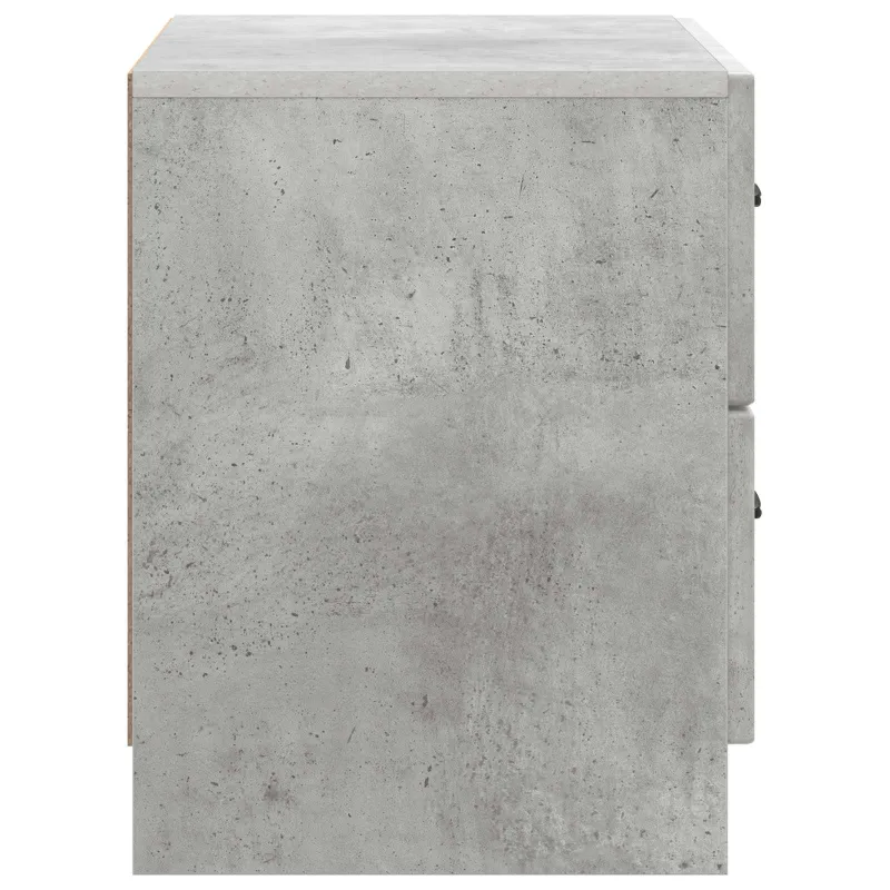 Šalia lovos spintelė Betono pilka 62 x 34,5 x 44,5 cm