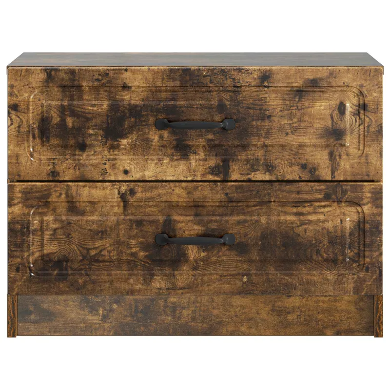 Šalia lovos spintelė Dūminio ąžuolo 62 x 34,5 x 44,5 cm