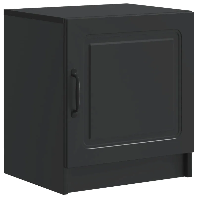 Šalia lovos spintelė 2 pcs Juoda 43 x 34,5 x 47 cm