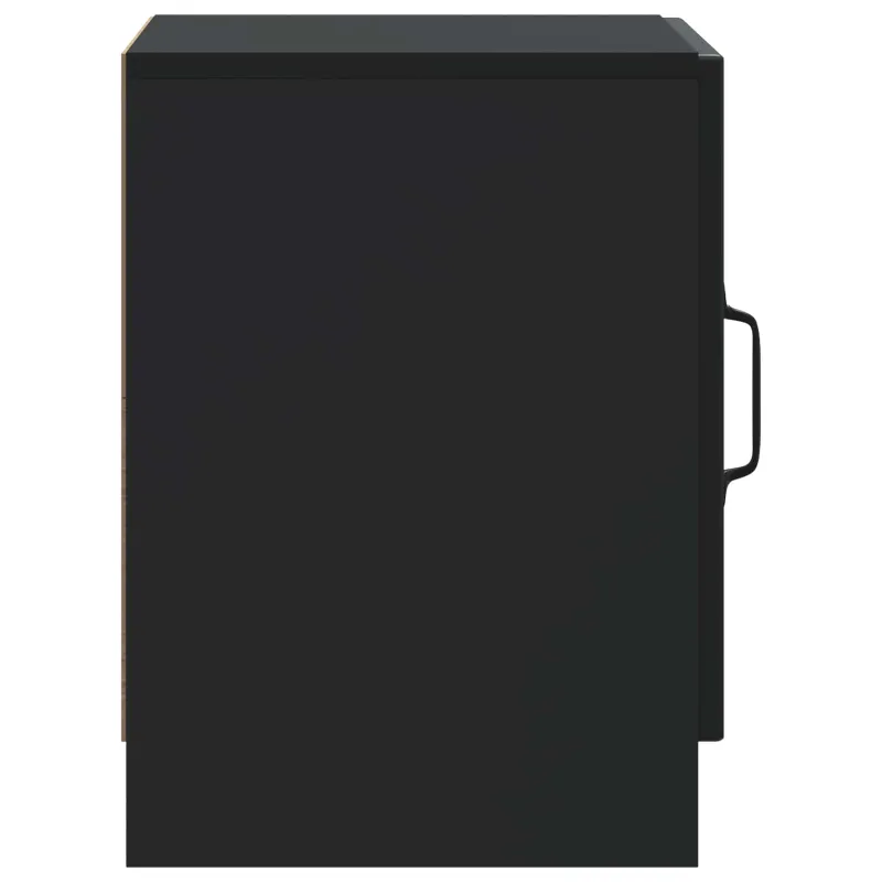 Šalia lovos spintelė 2 pcs Juoda 43 x 34,5 x 47 cm