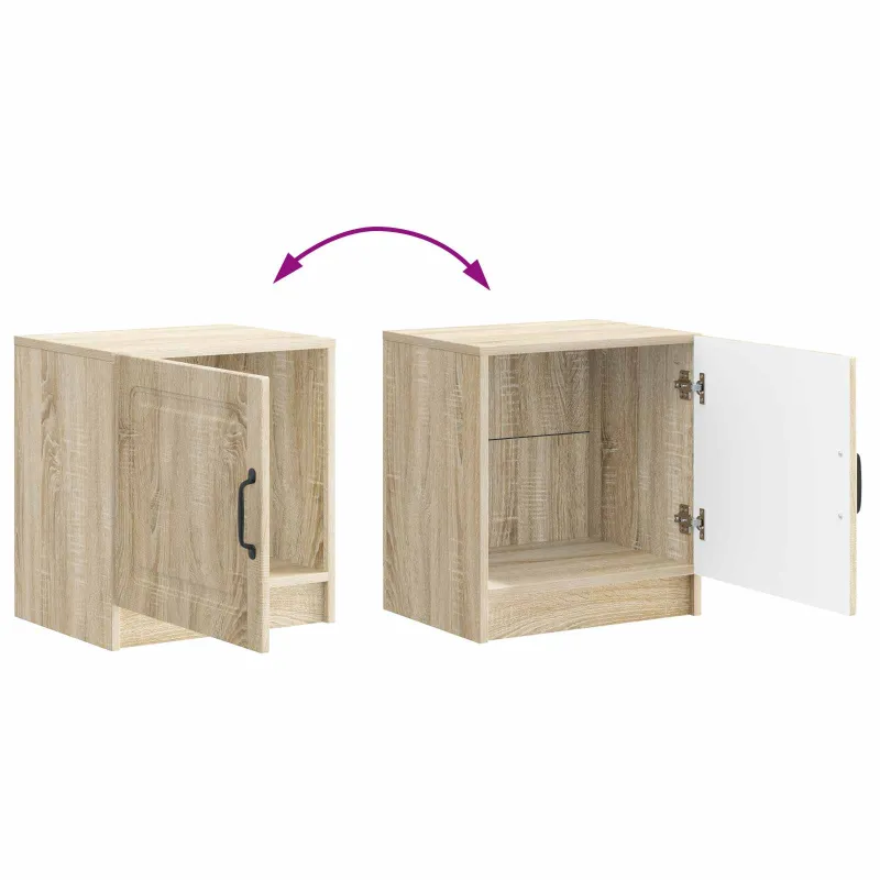 Šalia lovos spintelė 2 pcs Sonoma ąžuolas 43 x 34,5 x 47 cm