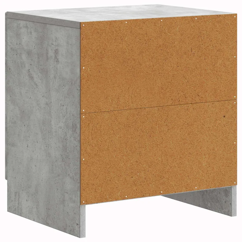 Šalia lovos spintelė 2 pcs Betono pilka 43 x 34,5 x 47 cm