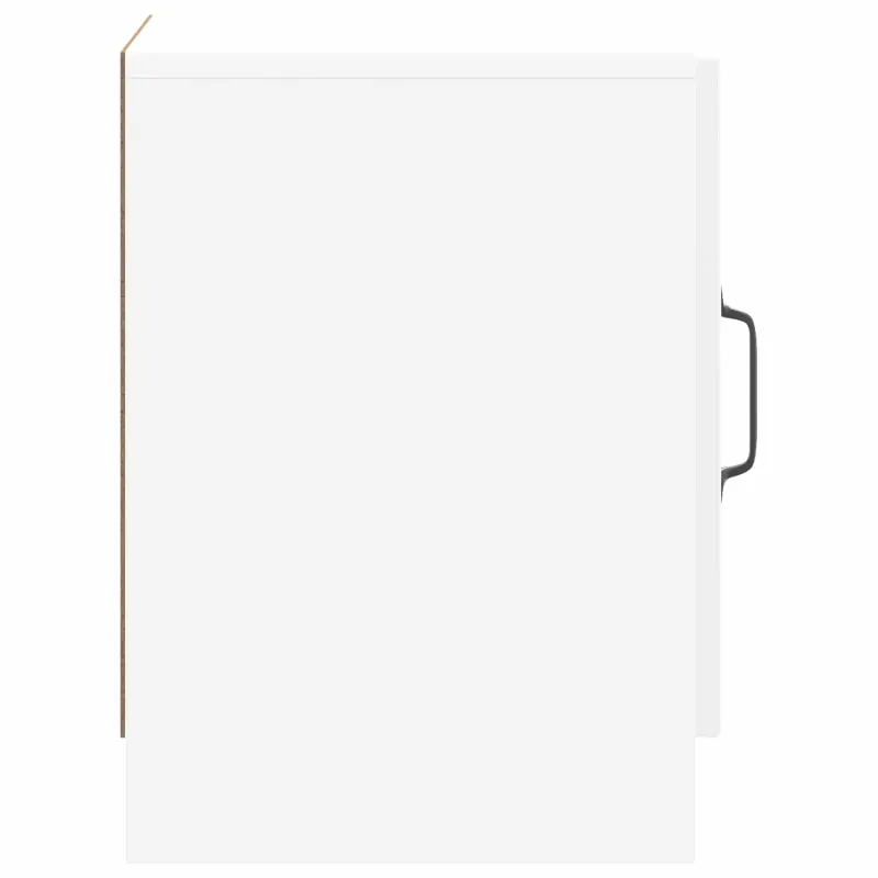 Šalia lovos spintelė 2 pcs Itin blizgi balta 43 x 34,5 x 47 cm
