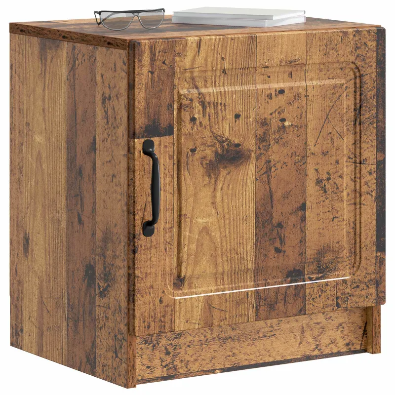 Šalia lovos spintelė 2 pcs Sendintos medienos 43 x 34,5 x 47 cm