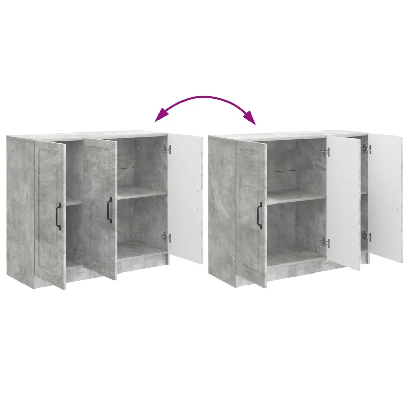 Kabalas Betono pilka 89 x 34,5 x 77 cm Apdirbta mediena