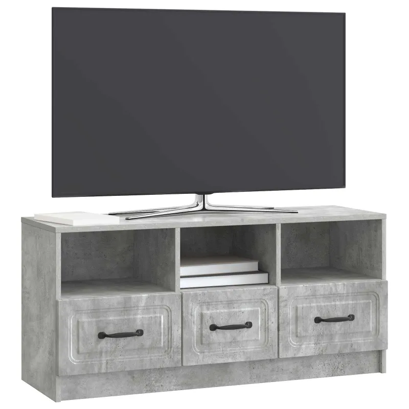 Televizoriaus spintelė Betono pilka 102 x 34,5 x 47 cm