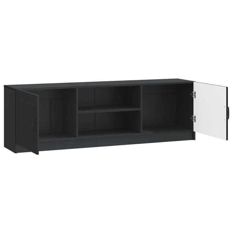 Televizoriaus spintelė Juoda 150 x 31 x 47 cm Apdirbta mediena