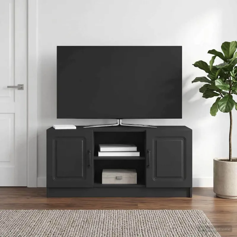 Televizoriaus spintelė Juoda 102 x 34,5 x 47 cm