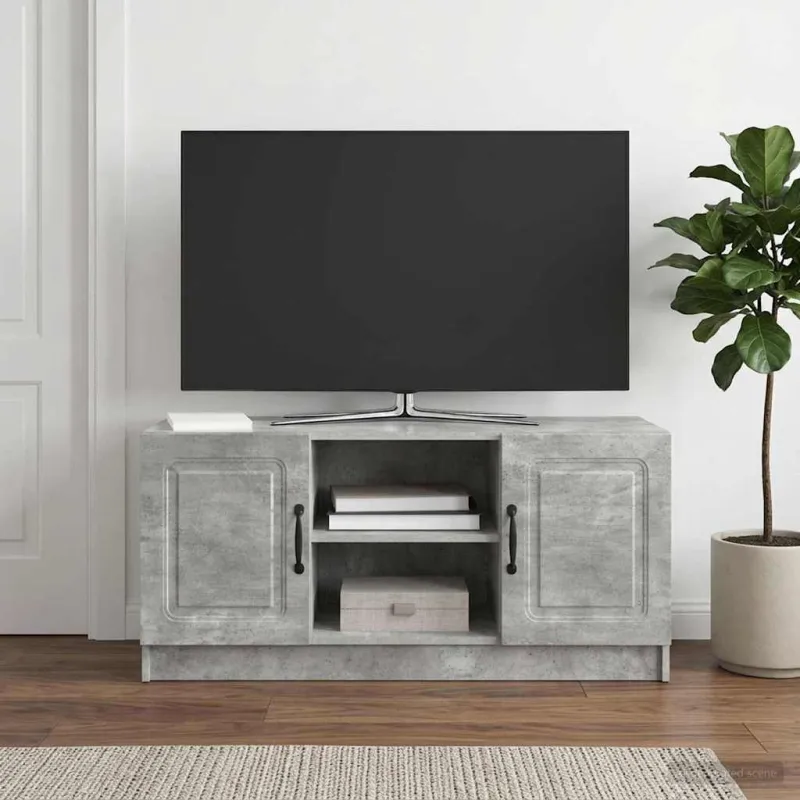 Televizoriaus spintelė Betono pilka 102 x 34,5 x 47 cm
