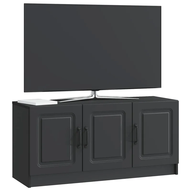 Televizoriaus spintelė Juoda 99 x 34,5 x 47 cm Apdirbta mediena