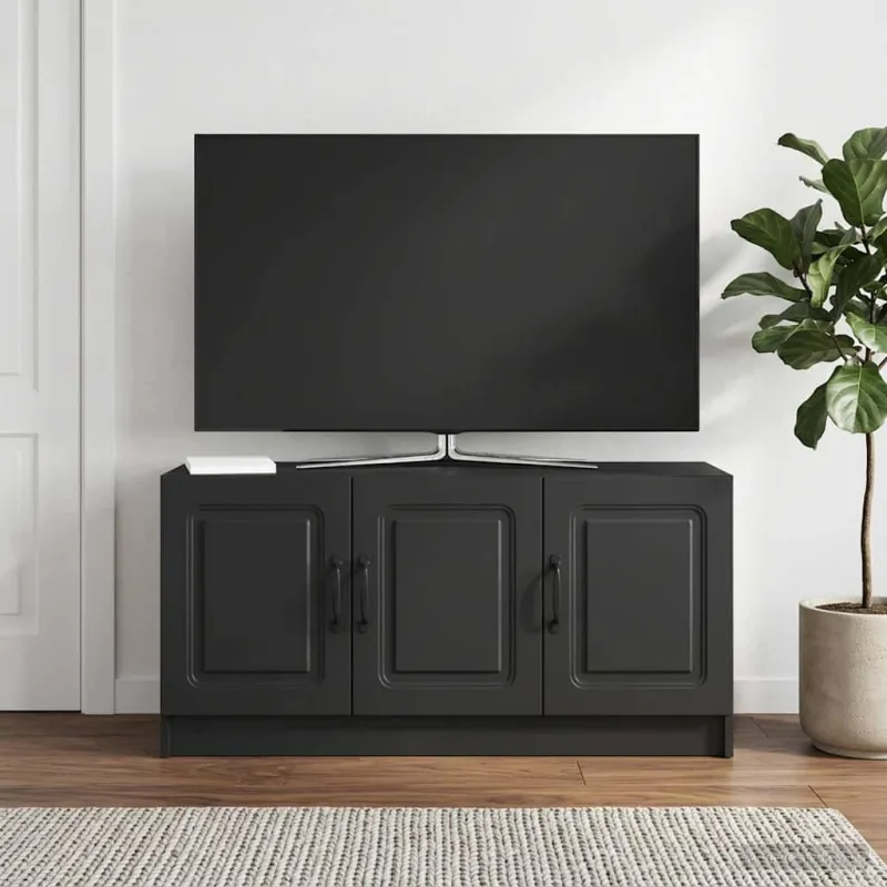 Televizoriaus spintelė Juoda 99 x 34,5 x 47 cm Apdirbta mediena