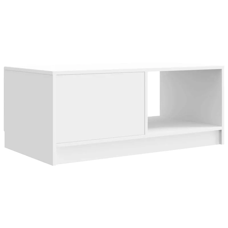 Kavos staliukas Itin blizgi balta 90 x 50 x 37 cm