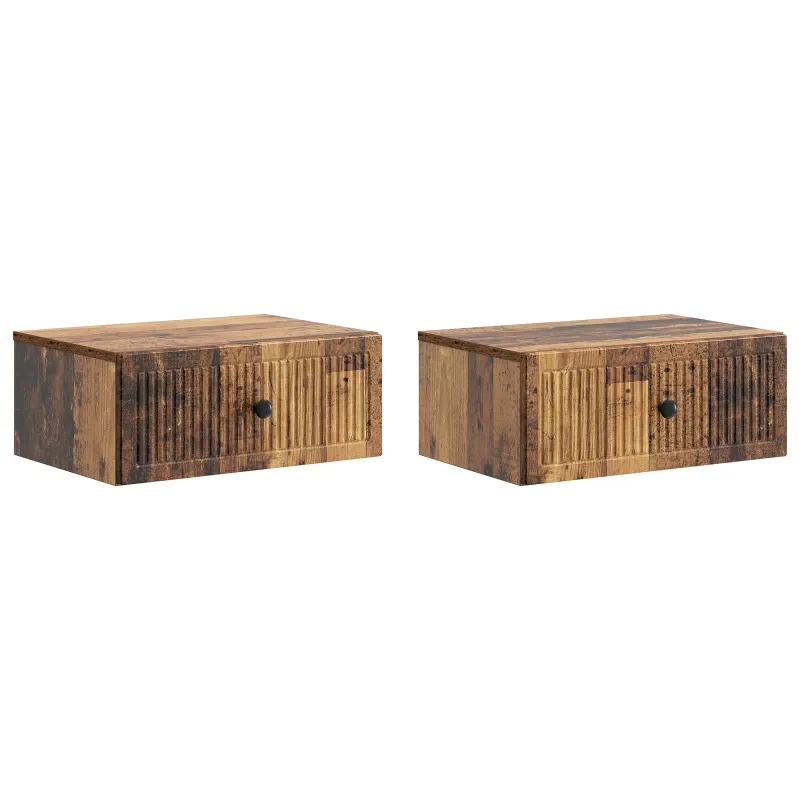 Šalia lovos spintelė 2 pcs Sendintos medienos 49 x 34,5 x 20 cm