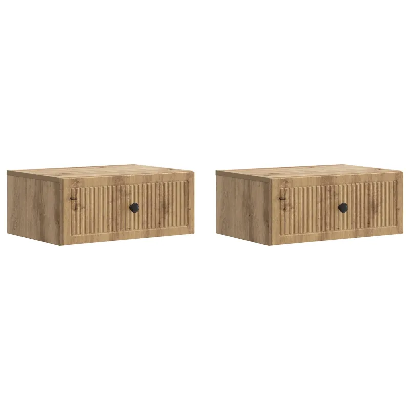 Šalia lovos spintelė 2 pcs Artisano ąžuolo 49 x 34,5 x 20 cm