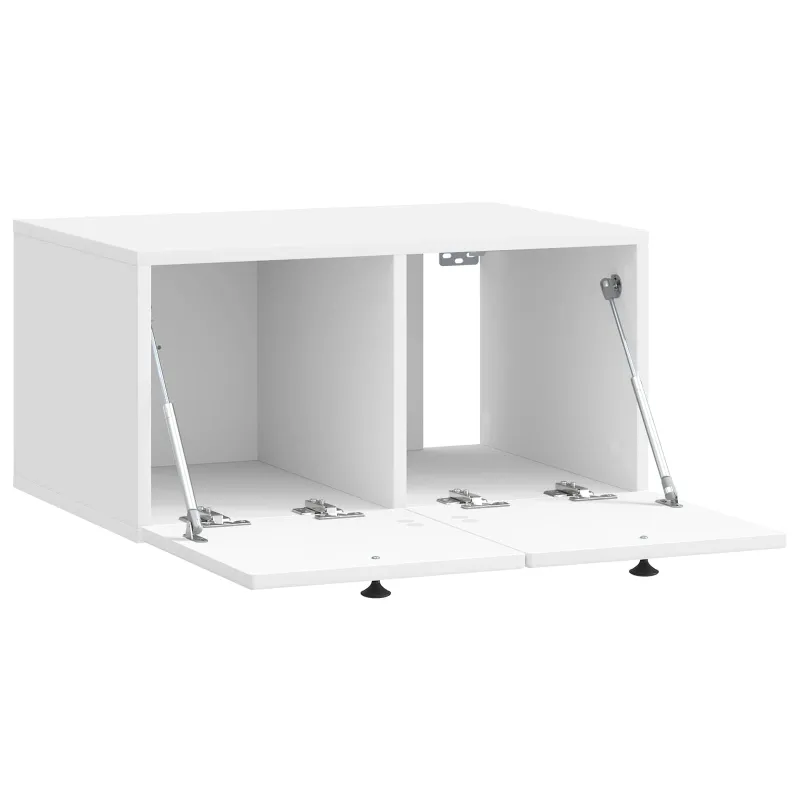 Sieninė TV spintelė Itin blizgi balta 59,5 x 41 x 30 cm