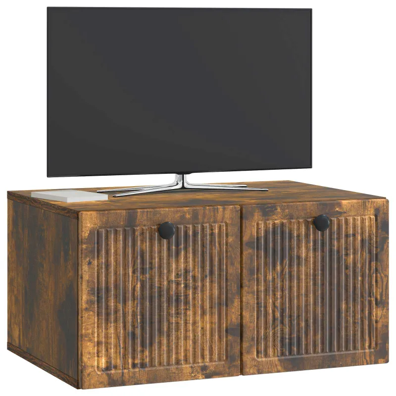 Sieninė TV spintelė Dūminio ąžuolo 59,5 x 41 x 30 cm
