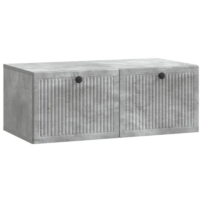 Sieninė TV spintelė Betono pilka 78,5 x 41 x 30 cm