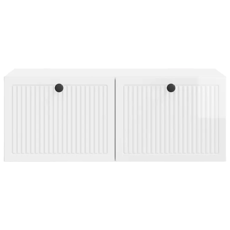 Sieninė TV spintelė Itin blizgi balta 78,5 x 41 x 30 cm