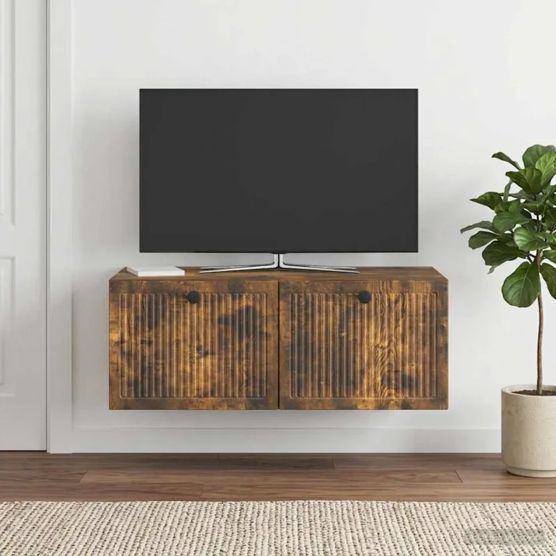 Sieninė TV spintelė Dūminio ąžuolo 78,5 x 41 x 30 cm