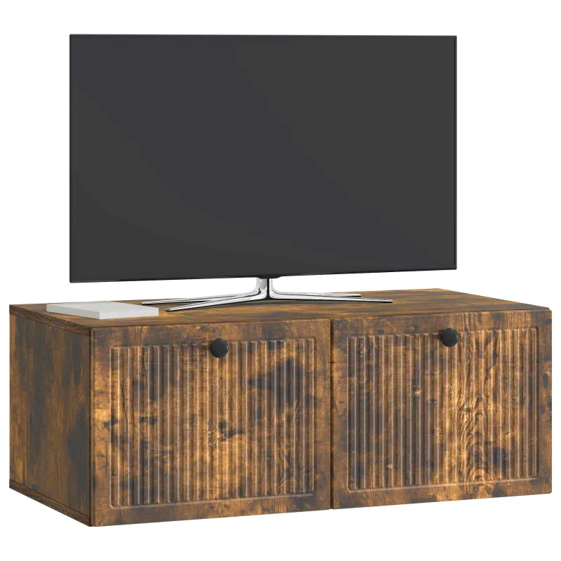 Sieninė TV spintelė Dūminio ąžuolo 78,5 x 41 x 30 cm