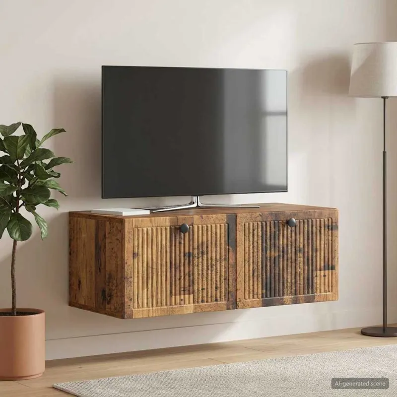 Sieninė TV spintelė Sendintos medienos 78,5 x 41 x 30 cm