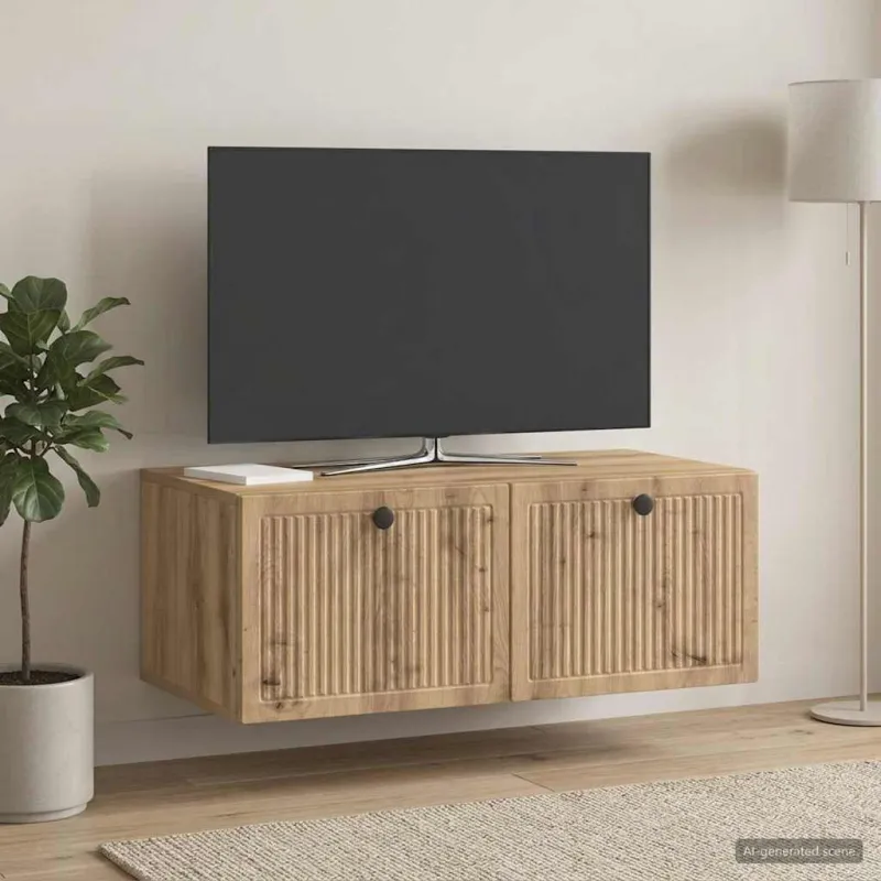 Sieninė TV spintelė Artisano ąžuolo 78,5 x 41 x 30 cm