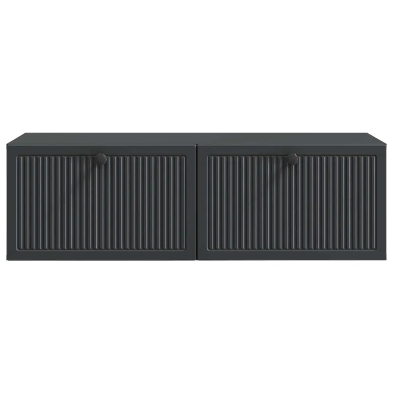 Sieninė TV spintelė Juoda 98 x 41 x 30 cm Apdirbta mediena