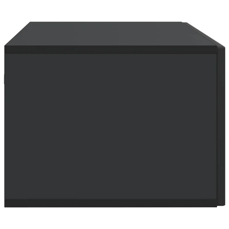 Sieninė TV spintelė Juoda 98 x 41 x 30 cm Apdirbta mediena