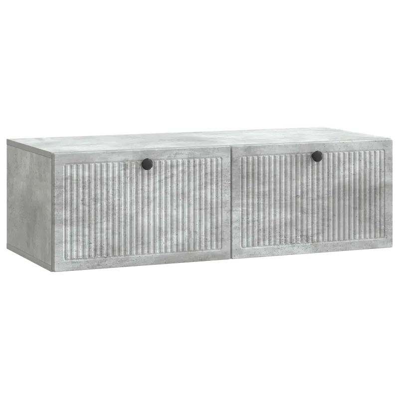 Sieninė TV spintelė Betono pilka 98 x 41 x 30 cm