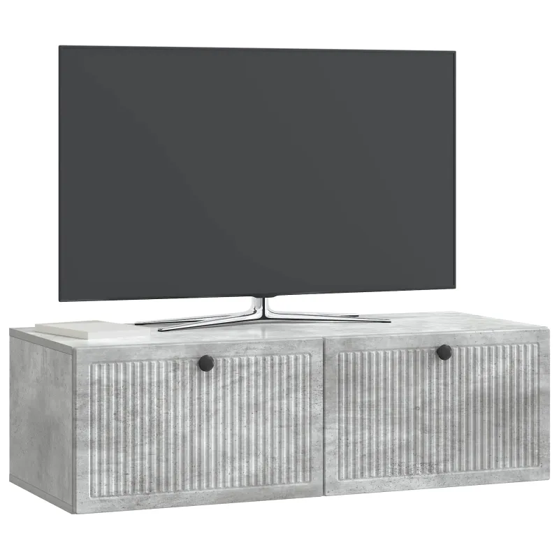 Sieninė TV spintelė Betono pilka 98 x 41 x 30 cm
