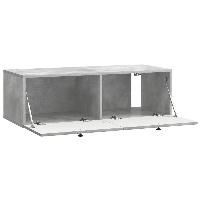 Sieninė TV spintelė Betono pilka 98 x 41 x 30 cm